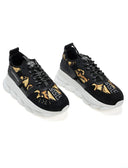 Sneakers Versace Chain Reaction V2 Black Barocco Woman