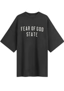 Tricou FEAR OF GOD, Logo Insert, Long Oversized, Black