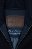 JACHETA Paul & Shark,, Wool and cashmere Hybrid blouson,Bleumarin
