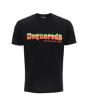 Tricou DSQUARED2, Cool Logo Multicolor, Negru