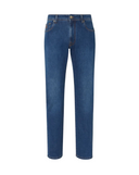 BLUGI CORNELIANI, Stretch Denim, Regular Fit, Classic Blue
