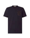 TRICOU CORNELIANI, Crew Neck, Jumper, Print, Navy Blue