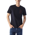 TRICOU CORNELIANI, Crew Neck, Jumper, Print, Navy Blue