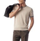 TRICOU CORNELIANI, Crew Neck, Knitwear, Silk, Beige