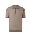 TRICOU CORNELIANI, Ice Cotton, Silk Polo, Brown
