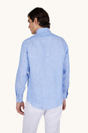 Camasa PAUL&SHARK, Soffio linen shirt with striped pattern