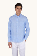 Camasa PAUL&SHARK, Soffio linen shirt with striped pattern