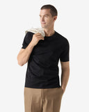 Tricou CORNELIANI, crew neck pure cotton t-shirt, Negru