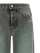 Blugi OFF WHITE, Spray Susy belt-loops jeans, Grey