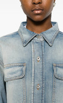 Jacheta OFF WHITE, chest-pocket button-fastening shirt