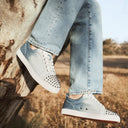 Sneakers Christian Louboutin, Louis Junior Spikes denim