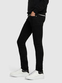 SNEAKERS ALEXANDER MCQUEEN   - 553680WHGP561, Piele Alb/Negru, Logo in spate