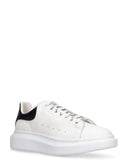 SNEAKERS ALEXANDER MCQUEEN   - 553680WHGP561, Piele Alb/Negru, Logo in spate