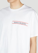Tricou Alexander Mcqueen, Logo Black Frontal, White