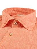 Camasa Stenstroms, Fitted Body, Linen, Orange