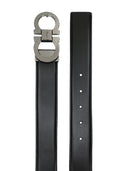 Curea SALVATORE FERRAGAMO, Ajustabila, Maro, Negru