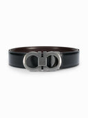 Curea SALVATORE FERRAGAMO, Ajustabila, Maro, Negru