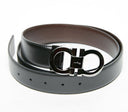 Curea SALVATORE FERRAGAMO, Ajustabila, Maro, Negru