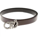 Curea SALVATORE FERRAGAMO, Ajustabila, Maro, Negru