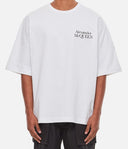 Tricou ALEXANDER MCQUEEN, Print Brand, Alb