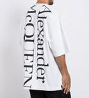 Tricou ALEXANDER MCQUEEN, Print Brand, Alb