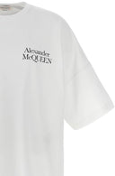 Tricou ALEXANDER MCQUEEN, Print Brand, Alb