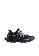 SNEAKERS BALENCIAGA, Track Trail, Blue and Purple Details, Black