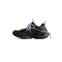SNEAKERS BALENCIAGA, Track Trail, Blue and Purple Details, Black