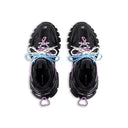 SNEAKERS BALENCIAGA, Track Trail, Blue and Purple Details, Black