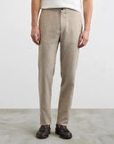 Pantaloni PAL ZILERI, light brown viscose drawstring trousers