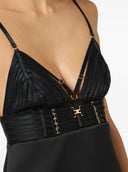 Rochie ELISABETTA FRANCHI, duchess satin with elastic straps mmini dress