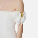 Rochie ELISABETTA FRANCHI, Linen-blend mini dress