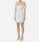 Rochie ELISABETTA FRANCHI, Linen-blend mini dress