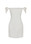 Rochie ELISABETTA FRANCHI, Linen-blend mini dress