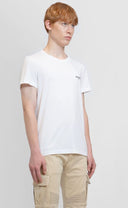 TRICOU BALMAIN, Black Little Logo, Alb