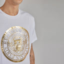 Tricou Balmain, Imprimeu Coin Foil, White