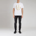 Tricou Balmain, Imprimeu Coin Foil, White