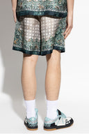 Bermude AMIRI, GREEN Silk shorts