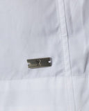 Top AMI PARIS, stand-up collar buttoned top, Alb