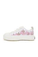Sneakers AMIRI, Pink Star Patch, Low Top, White