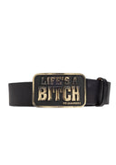 Curea DSQUARED2, BLACK Leather belt