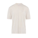 Tricou Paolo Pecora, Oversized  Crewneck, Extrafine, Beige