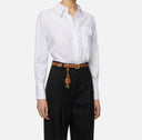 Curea ELISABETTA FRANCHI Leather with accessory, Maro