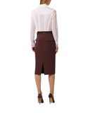 Camasa ELISABETTA FRANCHI, Cotton shirt with flaps and embroideries