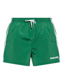 BERMUDE DSQUARED2, Swim, Embroidered Logo, Green