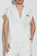 Tricou DSQUARED2, WHITE Sweatshirt made of terry cotton