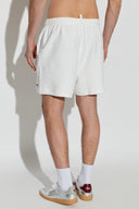 Short DSQUARED2, Terry cotton shorts, Alb