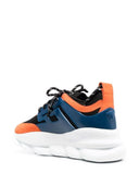 Sneakers Versace, Chain Reaction, Orange Blue Black