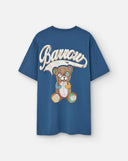 TRICOU BARROW, Back Teddy Bear Print, Unisex, Blue