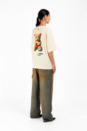 TRICOU BARROW,  Teddy Bear Multicolor Print, Cream